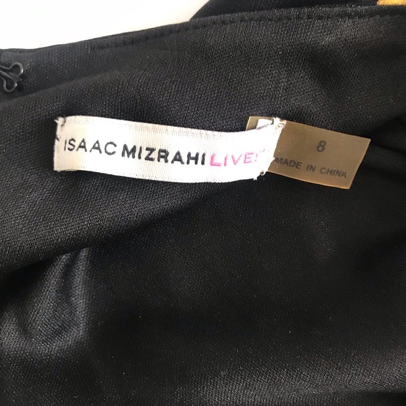 Isaac Mizrahi Gold Chain Black Fit and Flare Dress - Picture 13 of 16